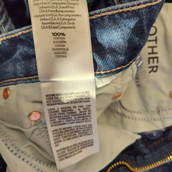 MOTHER Superior The Half Pipe Ankle Jeans in Did you bring me anything? Size 25 - Picture 7 of 9